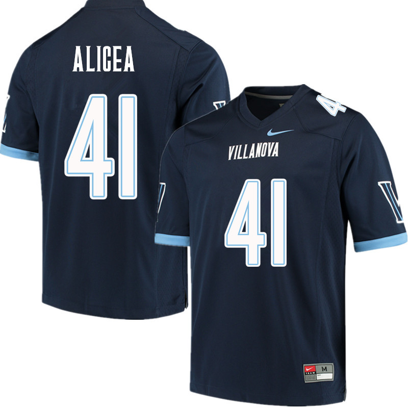 Men #41 Isaiah Alicea Villanova Wildcats College Football Jerseys Sale-Navy